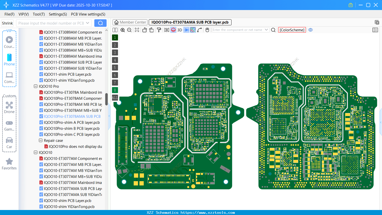 VIVO IQOO10Pro-ET3078AMA SUB PCB Layer